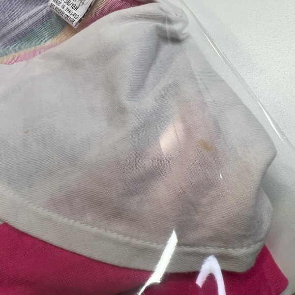 Vintage Bright Stripe Shirt 80s Size XL - Picture 14 of 16